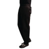 Ērti melni virtuves bikses Easyfit ar Teflon apstrādi - izmērs XS - Whites Chefs Clothing - Fourniresto