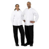Vegas baltās kokvilnas virtuves jaka ar garām piedurknēm - XL izmērs - Whites Chefs Clothing - Fourniresto