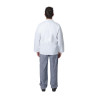 Vegas baltās kokvilnas virtuves jaka ar garām piedurknēm - XL izmērs - Whites Chefs Clothing - Fourniresto