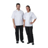 Vegas baltās īsām piedurkšņu kokvilnas virtuves jaka - izmērs Xs - Whites Chefs Clothing - Fourniresto