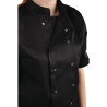 Melnas virtuves jaka ar īsām piedurknēm Vegas - XXL izmērs - Whites Chefs Clothing - Fourniresto