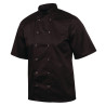 Melnas virtuves jaka ar īsām piedurknēm Vegas - XXL izmērs - Whites Chefs Clothing - Fourniresto