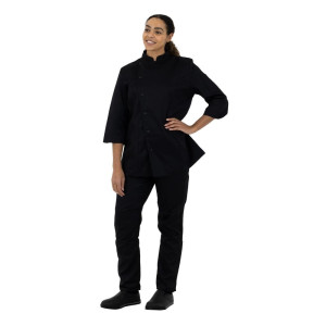 Melnas virtuves jaka ar īsām piedurknēm Vegas - XXL izmērs - Whites Chefs Clothing - Fourniresto