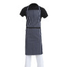 Pagar Bavette Extra Long Bez kabatas, jūras un baltās svītrās - Whites Chefs Clothing - Fourniresto