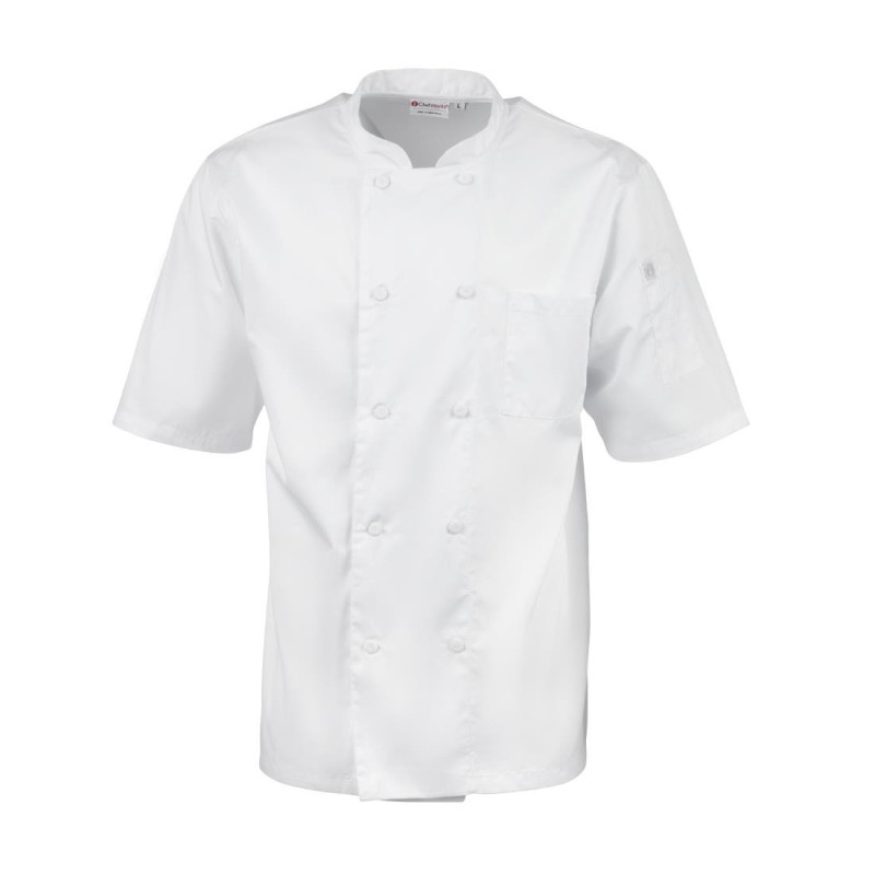 White Unisex Montreal Cool Vent Chef Jacket - Size Xs - Chef Works - Fourniresto White Unisex Montreal Cool Vent Chef Jacket - Size Xs - Chef Works - Fourniresto