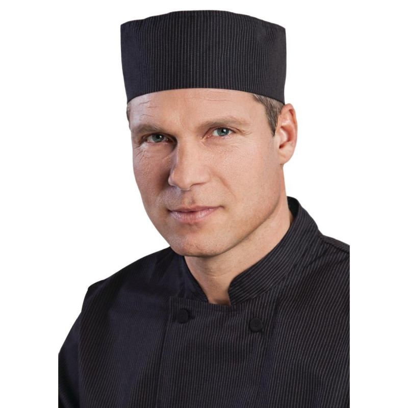 Virtuves cepure Cool Vent ar smalkām baltām svītrām - vienmērīga izmēra - Chef Works - Fourniresto Virtuves cepure Cool Vent ar smalkām baltām svītrām - vienmērīga izmēra - Chef Works - Fourniresto