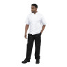 Balta īstermiņa virtuves jaka ar īsām piedurknēm Bostonā - XXL izmērs - Whites Chefs Clothing - Fourniresto