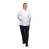 Balta īstermiņa virtuves jaka ar īsām piedurknēm Bostonā - XXL izmērs - Whites Chefs Clothing - Fourniresto