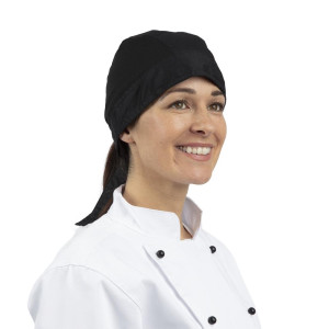 Bandāna melna - vienmērīga izmēra - Whites Chefs Clothing - Fourniresto