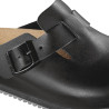 Melnbaltie zābaki ar rāvējumu Bostonā - izmērs 46 - Birkenstock - Fourniresto