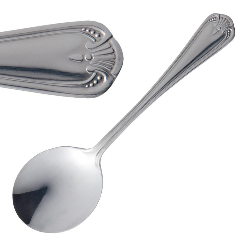 Cuillère À Soupe Ronde Jesmond En Inox - Lot De 12 - Olympia - Fourniresto Cuillère À Soupe Ronde Jesmond En Inox - Lot De 12 - Olympia - Fourniresto