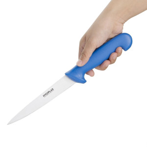 Zivju tīrīšanas nazis zils asmenis 15 cm - Hygiplas - Fourniresto