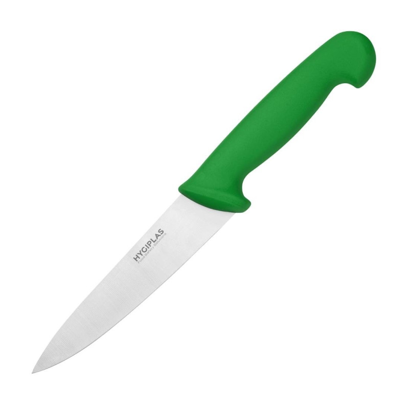 Couteau De Cuisinier Vert Lame 16 Cm - Hygiplas - Fourniresto Couteau De Cuisinier Vert Lame 16 Cm - Hygiplas - Fourniresto