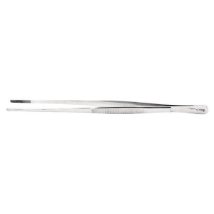 Stainless Steel Tongs with Rounded Tips 300 mm - FourniResto - Fourniresto