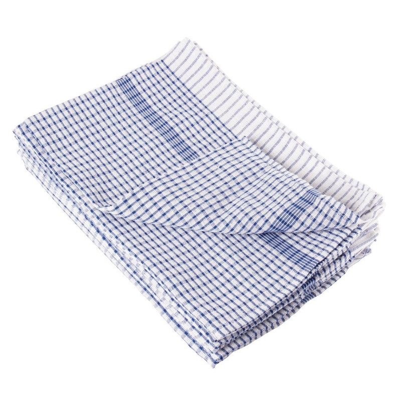 Torchon Bleu En Polycoton - Lot De 10 - Vogue - Fourniresto Torchon Bleu En Polycoton - Lot De 10 - Vogue - Fourniresto
