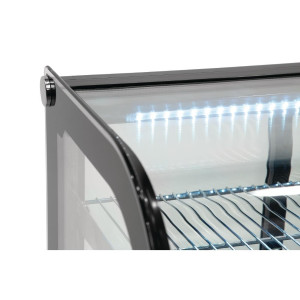 Black Countertop Refrigerated Display 160 L - Polar