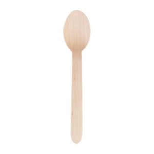Desserta karote no bioloģiski sadaloša koka 166 mm - 100 gabalu komplekts - Fiesta Green - Fourniresto