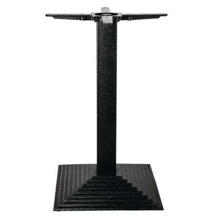 Galds ar kvadrātveida kājām, kāpņu efektu, no lietotas dzelzs, 425 x 720 mm - Bolero - Fourniresto