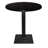 Galds ar kvadrātveida kājām, kāpņu efektu, no lietotas dzelzs, 425 x 720 mm - Bolero - Fourniresto