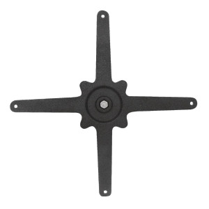 Galds ar kvadrātveida kājām, kāpņu efektu, no lietotas dzelzs, 425 x 720 mm - Bolero - Fourniresto