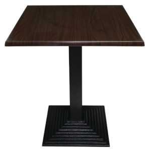 Galds ar kvadrātveida kājām, kāpņu efektu, no lietotas dzelzs, 425 x 720 mm - Bolero - Fourniresto