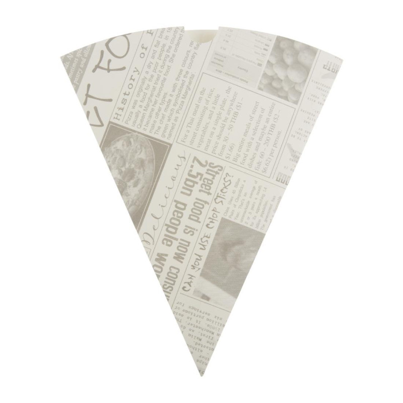 Cornet À Frites En Papier Imprimé Ecoresponsable - Lot De 1000 - Colpac - Fourniresto Cornet À Frites En Papier Imprimé Ecoresponsable - Lot De 1000 - Colpac - Fourniresto