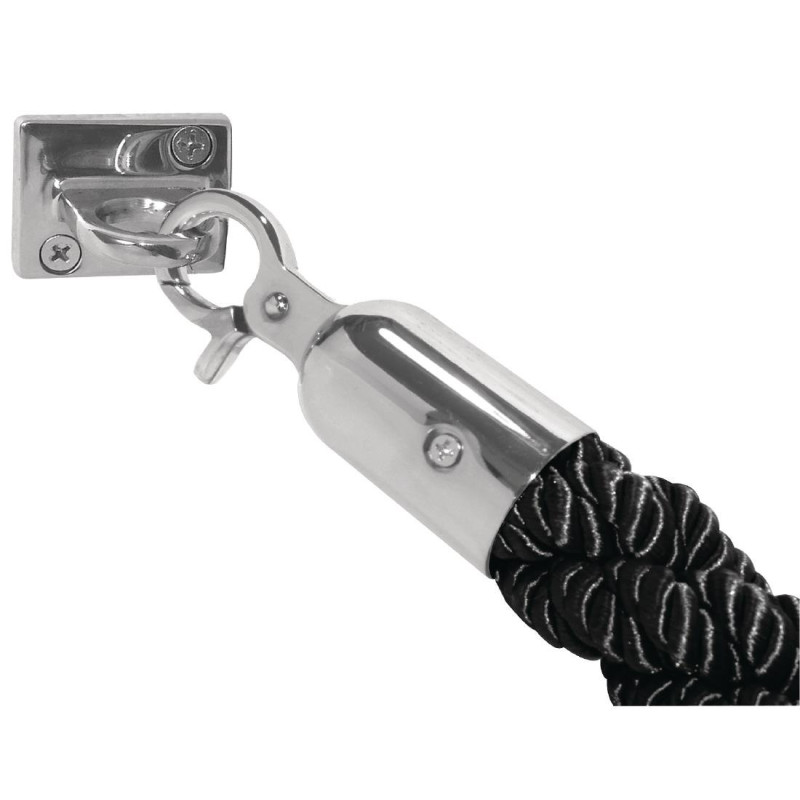 Twisted Black Welcome Cord 1500 mm - Bolero - Fourniresto Twisted Black Welcome Cord 1500 mm - Bolero - Fourniresto