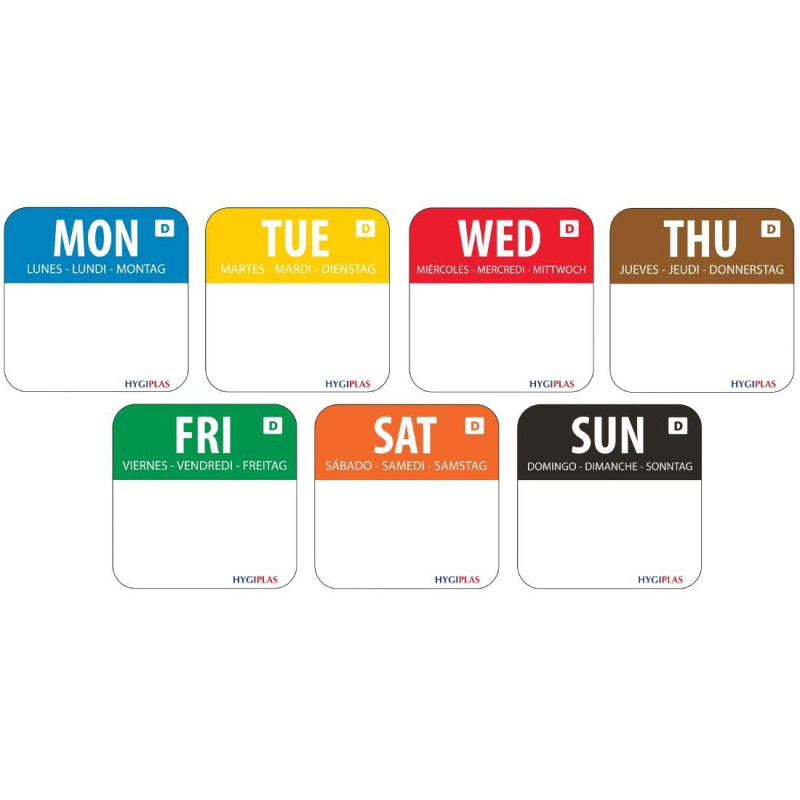 Soluble Food Labels Kit 7 Rolls of 1000 - Vogue - Fourniresto Soluble Food Labels Kit 7 Rolls of 1000 - Vogue - Fourniresto