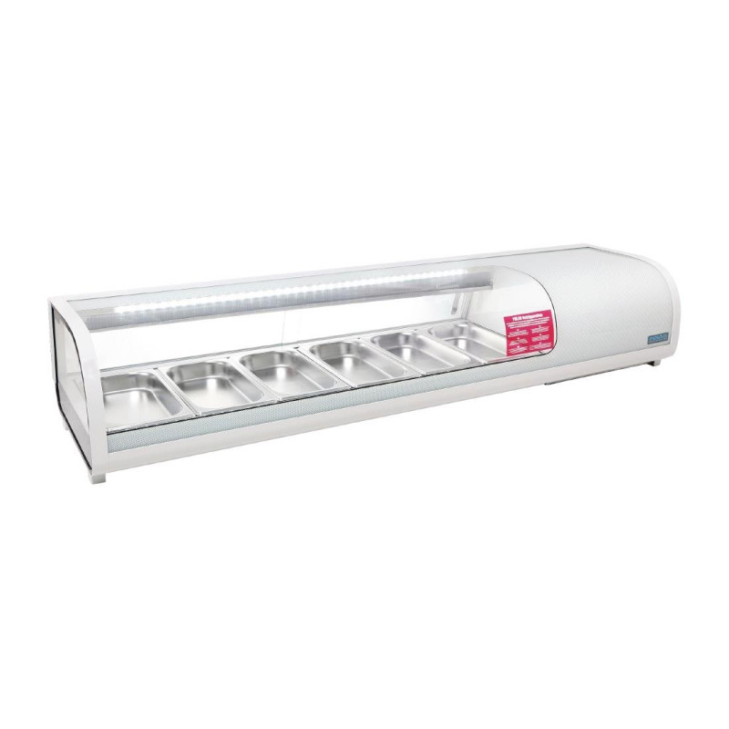 Aukstuma vitrīna Tapas 6 x GN 1/3 - Polar