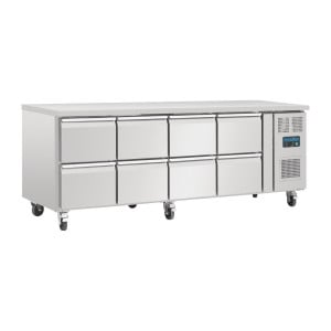 Refrigerated Table Gn 1/1 Ventilated 8 Drawers Series U - 616 L - Polar