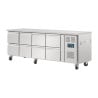 Refrigerated Table Gn 1/1 Ventilated 8 Drawers Series U - 616 L - Polar