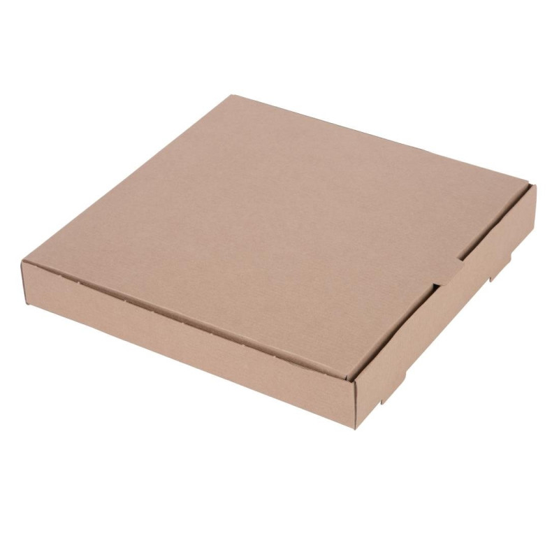Kraft Pizza Boxes 30cm - Pack of 100 - Fiesta Green - Fourniresto Kraft Pizza Boxes 30cm - Pack of 100 - Fiesta Green - Fourniresto