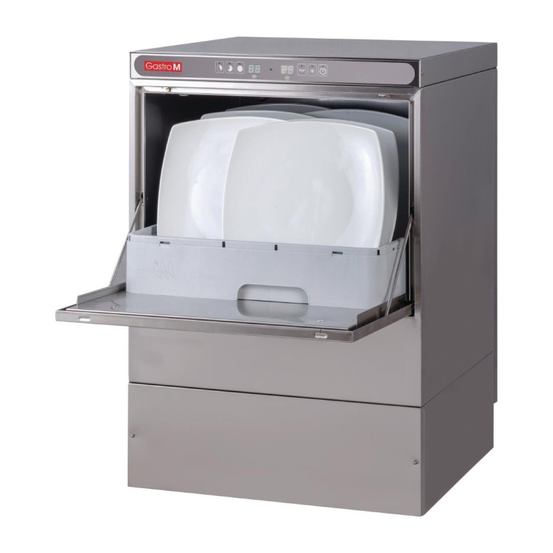 Maestro Dishwasher 50x50 230V with Drain Pump Detergent Dispenser and Break Tank - Gastro M - Fourniresto
