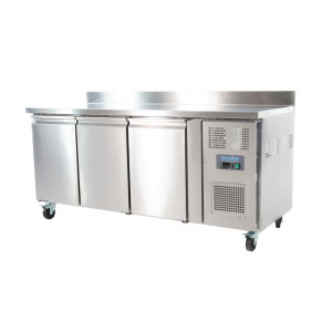 Refrigerated Table with Backsplash 3 Doors - 417 L - Polar