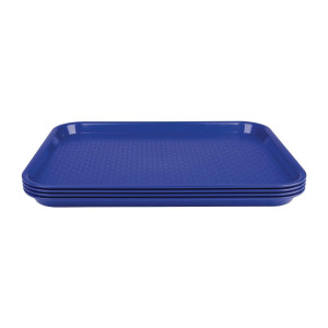 Plastmasas zils ātrās ēdināšanas šķīvis - Olympia KRISTALLON - Fourniresto