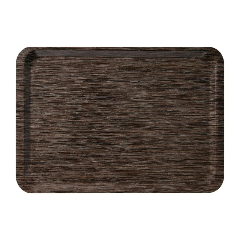 Melamine Euronorm 530x370mm Service Tray Wenge - Roltex - Fourniresto Melamine Euronorm 530x370mm Service Tray Wenge - Roltex - Fourniresto