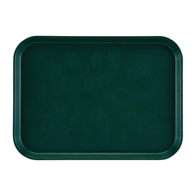 Taisnstūra pretslīdes stikla šķiedras EpicTread zaļais plāksne 415mm - Cambro - Fourniresto