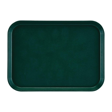 Taisnstūra pretslīdes stikla šķiedras EpicTread zaļais plāksne 415mm - Cambro - Fourniresto