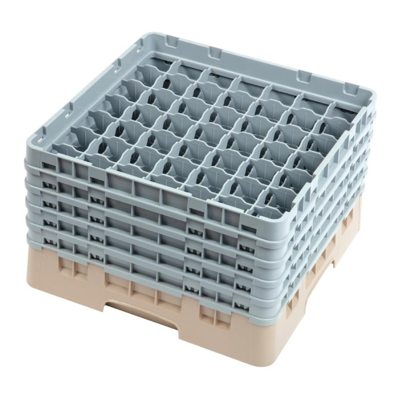 Stiklu skapis ar 49 nodalījumiem Camrack Beige-L 500 x D 500 mm - Cambro - Fourniresto Stiklu skapis ar 49 nodalījumiem Camrack Beige-L 500 x D 500 mm - Cambro - Fourniresto