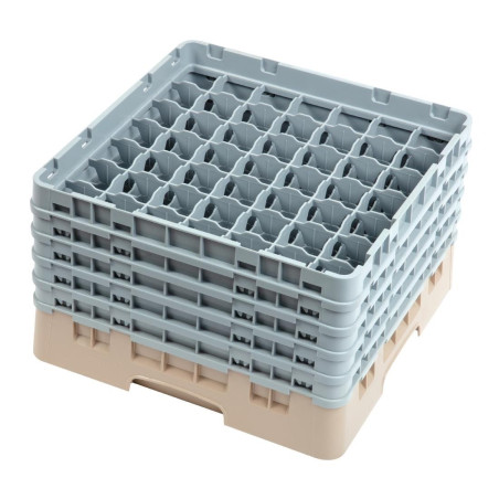 Stiklu skapis ar 49 nodalījumiem Camrack Beige-L 500 x D 500 mm - Cambro - Fourniresto