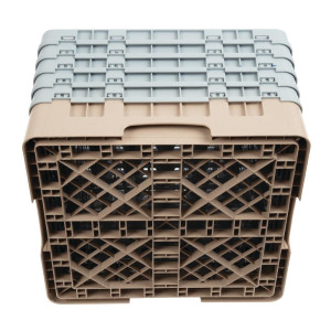 Stiklu skapis ar 49 nodalījumiem Camrack Beige-L 500 x D 500 mm - Cambro - Fourniresto