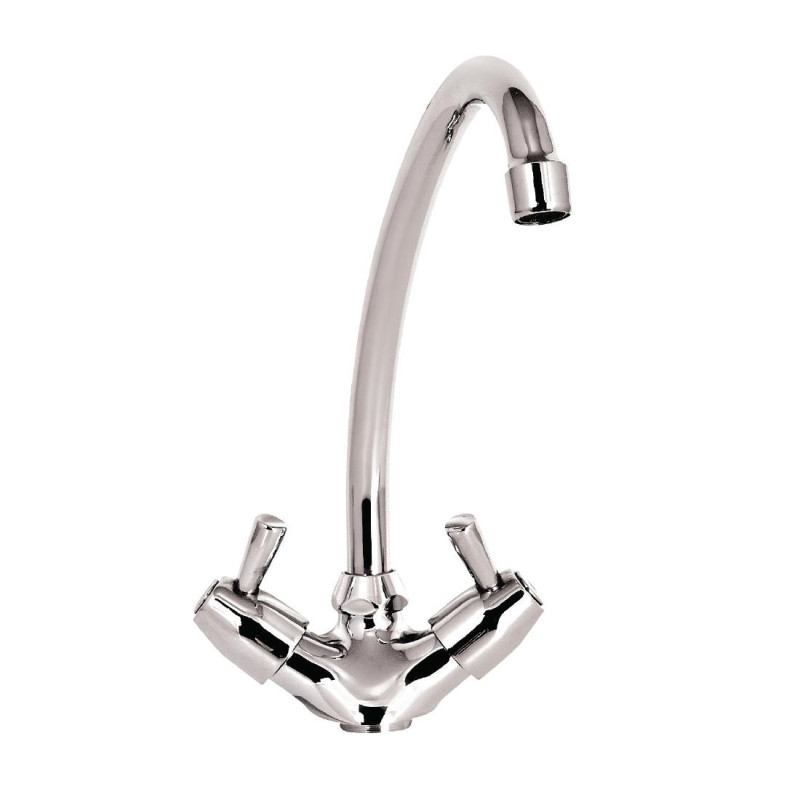 Robinet Mélangeur Monotrou 1/4 De Tour Modèle Standard Col - L 200mm - FourniResto Robinet Mélangeur Monotrou 1/4 De Tour Modèle Standard Col - L 200mm - FourniResto