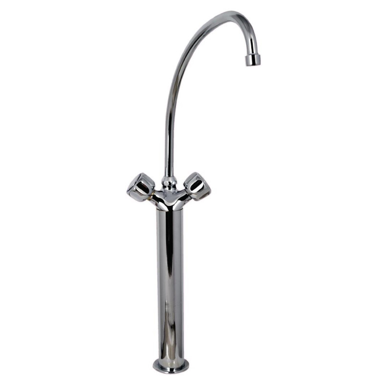 Robinet Mélangeur Monotrou Modèle Lourd 3/4" Avec 2 Robinets Sur Colonne - L 200mm - FourniResto Robinet Mélangeur Monotrou Modèle Lourd 3/4" Avec 2 Robinets Sur Colonne - L 200mm - FourniResto