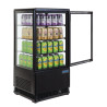 Positive Black Refrigerated Display Case Series C - 68 L - Polar
