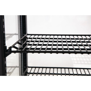 Positive Black Refrigerated Display Case Series C - 68 L - Polar