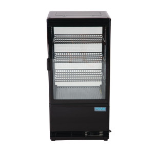 Positive Black Refrigerated Display Case Series C - 68 L - Polar