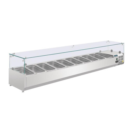 Sastāvdaļu vitrīna ar ledusskapi Sērijas G - 10 X GN 1/4 - Polar - Fourniresto