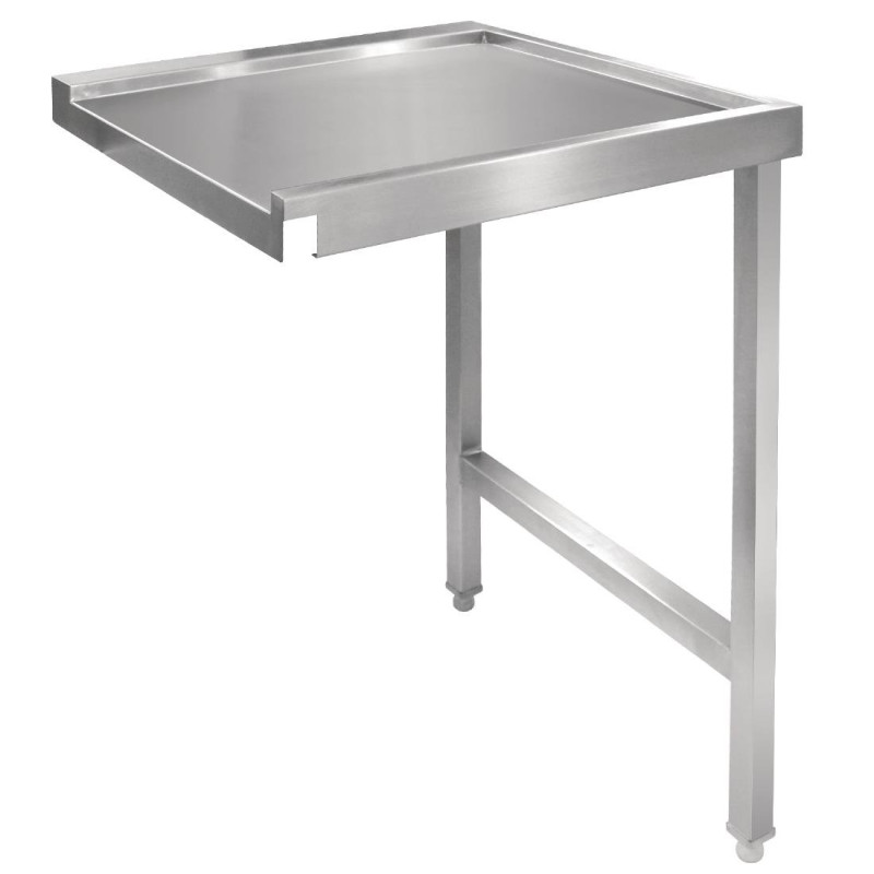 Right-hand Dishwasher Exit Table - L 600mm - Vogue Right-hand Dishwasher Exit Table - L 600mm - Vogue