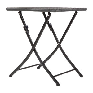 Kvadrātiska saliekama rotanga galds - 600mm - Bolero - Fourniresto