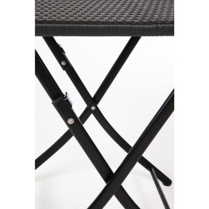 Kvadrātiska saliekama rotanga galds - 600mm - Bolero - Fourniresto